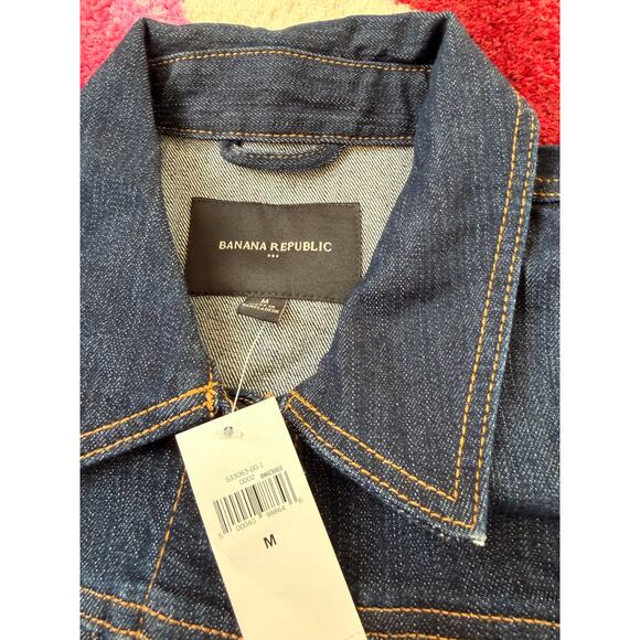 Banana Republic Factory Store Dark Wash, Denim Jacket - Picture 2 of 6